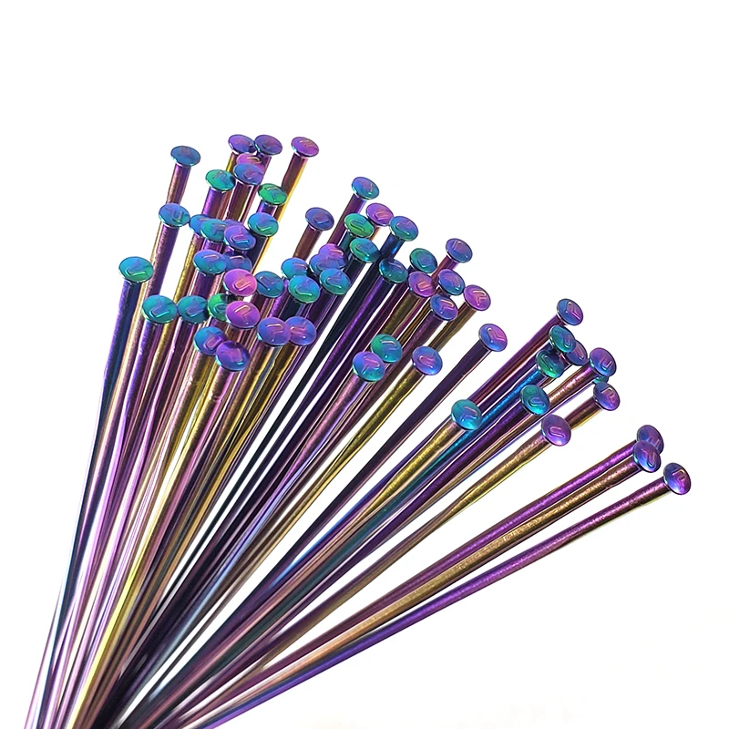 Pillar PSR14 Original Rainbow Bike Spoke Stainless Steel Road MTB Straight Pull round Radios Colorful Bicycle Spokes