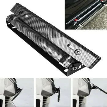 

Car-styling Universal Adjustable Car License Plate Frame Holder Carbon Fiber Racing Number Plate Auto Mount Bracket