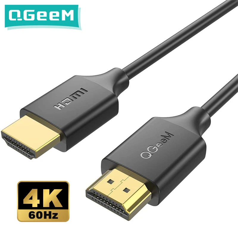 QGeeM 4K HDMI-кабель Адаптер HDMI 2.0 для Xiaomi Xbox Serries X PS5 PS4 TV Box Ноутбуки Chromebook Планшеты Apple to