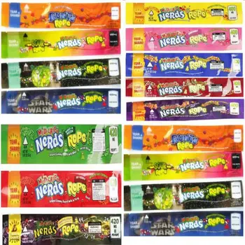 

Medicated NeRds ROPE exotic car packaging Three edge sealing bag exotic mini deodorant polyester foil Food package candy bag med