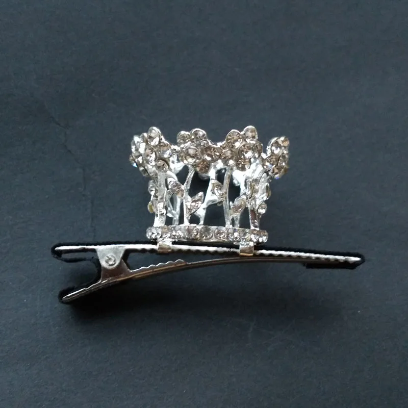 Женские Серебристые заколки для волос с кристаллами модные свадебные аксессуары