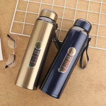 

Modern 316 Stainless Steel Large-capacity Thermos Mug Outdoor Portable with Rope Insulation Travel Pot