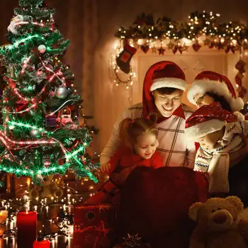 

2020 New Year Home Room Decoration Merry Christmas Tree LED Decor Christmas Tree Decoration LED Strip Lights App Controlled Xmas