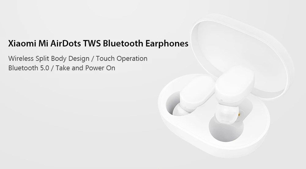 Xiaomi Redmi Airdots TWS беспроводные Bluetooth наушники стерео бас Bluetooth 5,0 с микрофоном громкой связи Управление AI Молодежная версия
