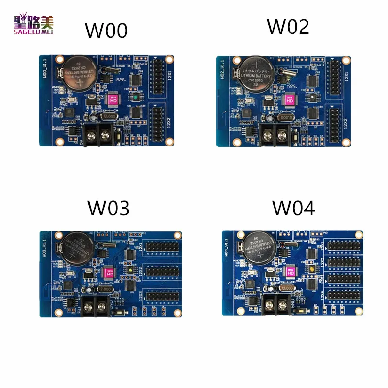 HD-W00 HD-W02 HD-W03 HD-W04 wifi Single color led control card wireless P10 controller phone app Android system pad sending | Лампы и