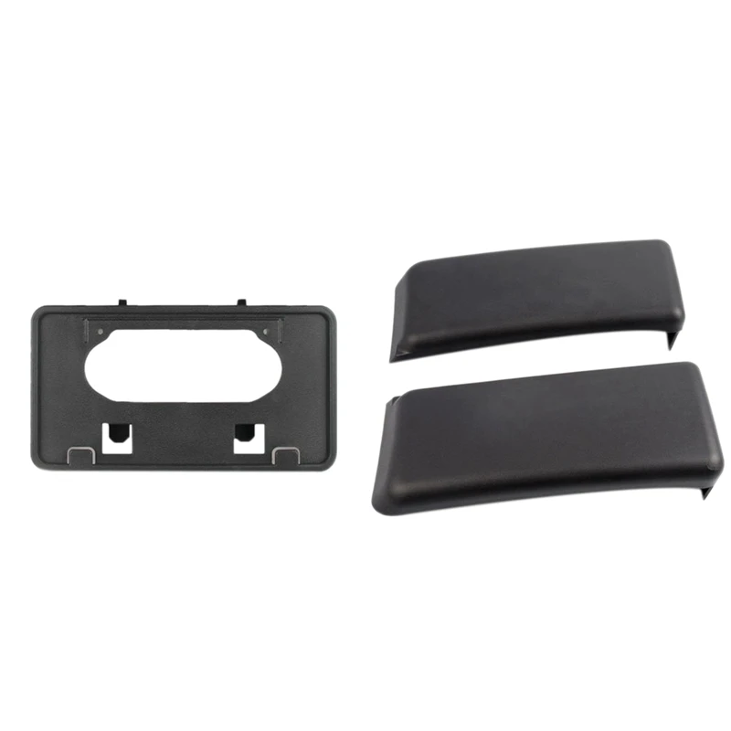 

F150 Bumper Guards Pads Insert Replacement+Front Licenses Plate Frame Bracket Mounting Frame Holder for 2009-2014 F150(Replaces