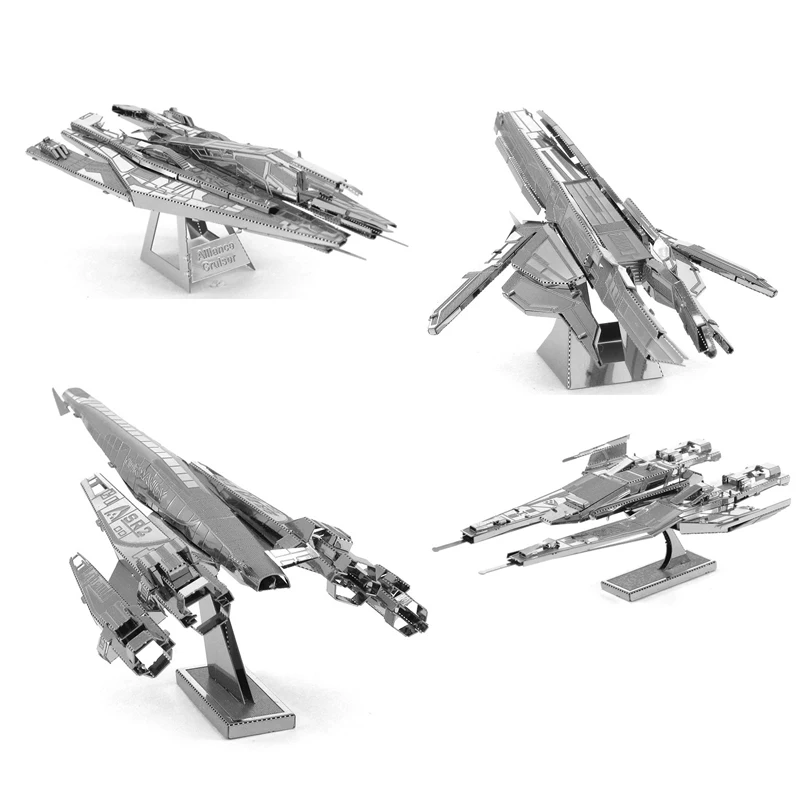 

Mass Effect Normandy SR2 3D Metal Puzzle Model kits DIY Laser Cut Assemble Jigsaw Toy Desktop decoration GIFT For adult children