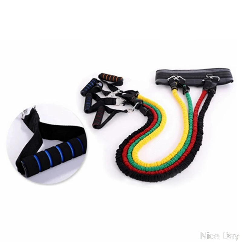1pair Pull Rope Handle Resistance Bands Foam Handle Yoga Exercise Gym Training Arms Strength Fitness
