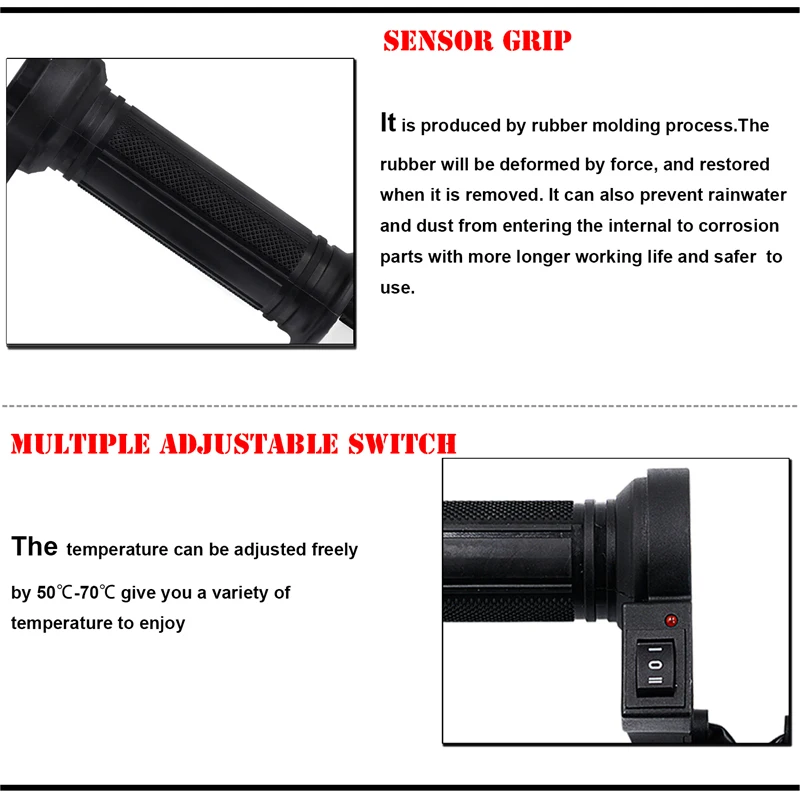 12 В мотоциклетная электрическая нагревательная ручка Крышка Модифицированная