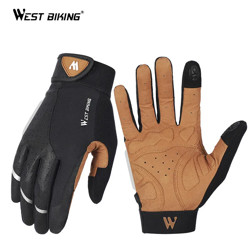 West Biking Summer Cycling Gloves For Men Shockproof Bike Gloves