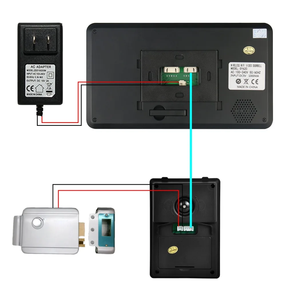 Yobang безопасности 7 "цветной TFT lcd умный Wifi проводной видео домофон HD 1000TVL спикерфон домофон система