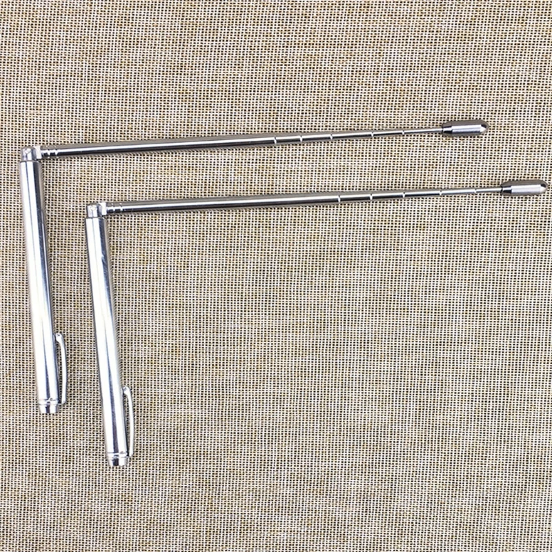 New 2 Pieces Metal Dowsing Rods Water Detector Tool Adjustable Finding Paranormal Energy Lost Items Underground Water