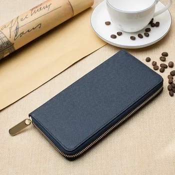 

Carteras De Hombre Long Cross Pattern Men's Bag Women's Wallet Fashion Zip Fastener Wallet Carteras De Mujer Billetera Cartera