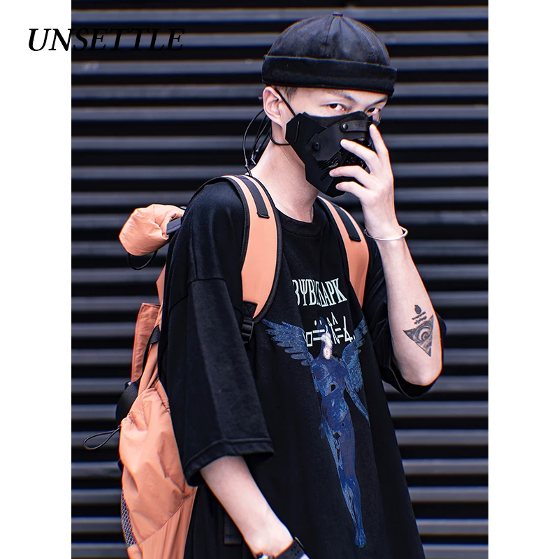 UNSETTLE 2020SS Harajuku футболка Мужская/женская уличная Футболка с принтом ангела