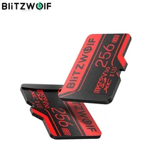 Tarjeta Micro SD BlitzWolf BW-TF2 con adaptador Clase 10 U3, tarjeta de memoria, tarjeta TF, 32G, 64G, 256GB de 128G para cámara, almacenamiento de grabadora UAV
