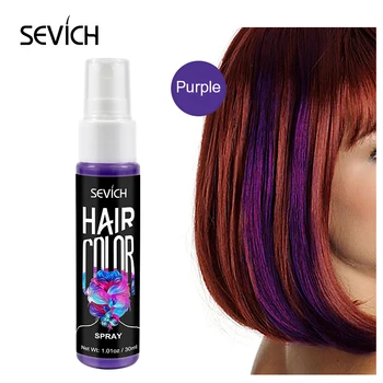 

Sevich 30ml One-off Liquid Spray Hair Dye 5 Colors Temporary Non-toxic DIY Hair Color Washable One-time Hair Dye