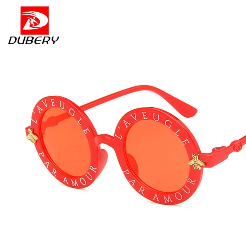 DUBERY, маленькие круглые солнцезащитные очки в виде пчелы, детские солнцезащитные очки, фирменный дизайн, трендовые оттенки, винтажные детские солнцезащитные очки для мальчиков и девочек