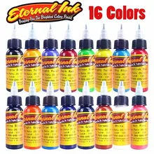 Поступление 30 мл/бутылка 16 цветов долговечные чернила для татуировки Быстрый пигмент набор чернил для татуировки набор художественных тату-принадлежностей