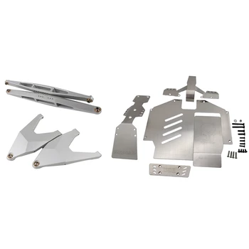 

1 set RC Car Lower Suspension Arms Metal OP Swing Arm Pull Rod & 1 set Full Vehicle Armor Suit for TRAXXAS UDR