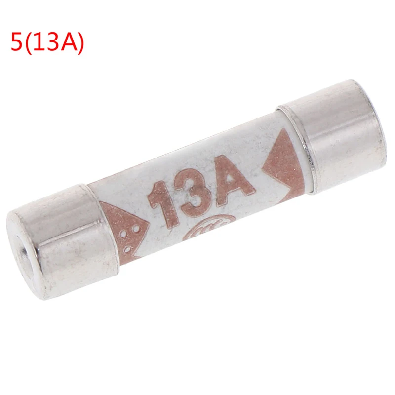 A5 10 шт. британские предохранители BS136 2 наполнения песка Riot керамический предохранитель 6x25 мм от 1A до 20A 240 в 6 мм* 25 мм - Цвет: A5