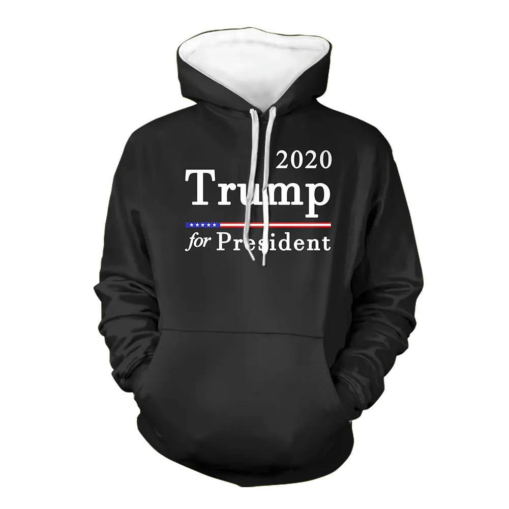 

America Great Donald Trump For President USA 2020 Republican Sweater For Men Male O Neck Long-sleeved Shirt T-Shirt Tee