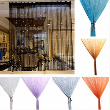 

Beaded Curtain String Door Window Room Panel Glitter Crystal Ball Tassel String Line Door Window Curtain Room Divider Decorative
