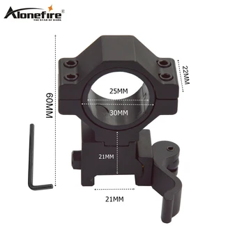 

Alonefire KC05 25 to 30mm Ring 21mm Quick Release Rail Dovetail Base Weaver Airsoft Rifle Shot gun Lamp Laser Sight Scope mounts