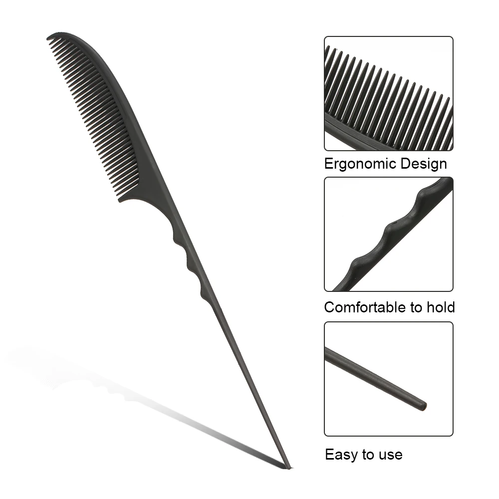 

Professional 8.8 Inch Tail Comb shampoo brush hair brush Anti-static Teasing Comb Hair Section Comb for All Hair Types