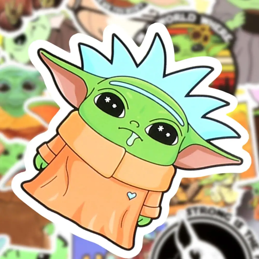50 шт., Мультяшные детские наклейки, наклейки из "Звездных Войн", наборы, наклейка для сноуборда, багажа, автомобиля, холодильника, автомобиля, стильные детские наклейки для ноутбука