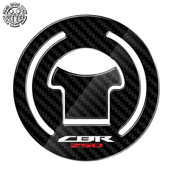 

Tank Cap Cover Pad cbr Motorcycle Sticker Fuel Gas Cap Protector Decals Case for HONDA CBR250 CBR 250 2011 2012 3D Carbon-look