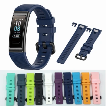 

Strap For Huawei Band 4 Pro Smart Bracelet Silicone Watch Band Replacement Wristband Waterproof Strap for Huawei Band 3/3 Pro