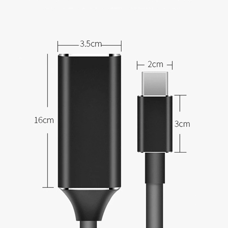 Переходник ams-usb C к Hdmi, адаптер Uni Usb type-C к Hdmi [Совместимость с Thunderbolt 3] для Pro //, Ip