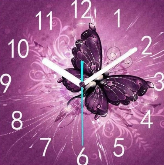 Алмазная Картина Бабочка часы Diy Алмазная вышивка мозаика картина Стразы ручной работы наборы животный узор домашний декор