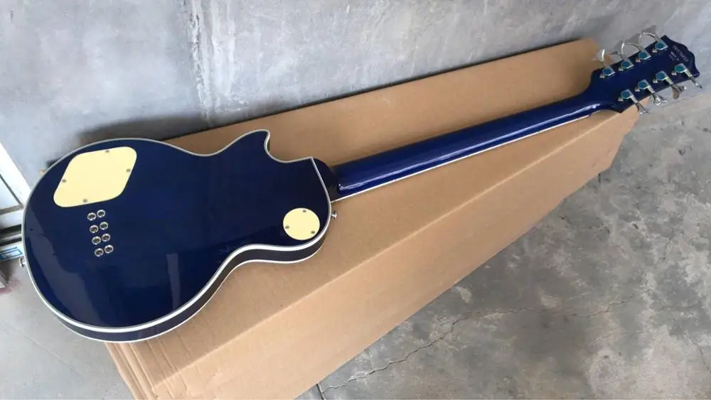 Новое поступление Китай Гитара 8 струн электрический бас Топ Quanlity в синий 181102