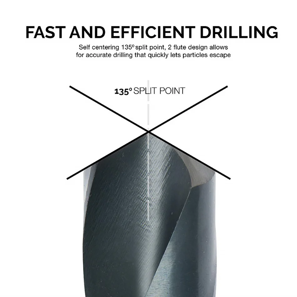 8 шт. 1/2 дюйма Диаметр с уменьшенным хвостовиком HSS спиральное сверло твердосплавные сверла набор высокоскоростных стальных сверл высокое качество