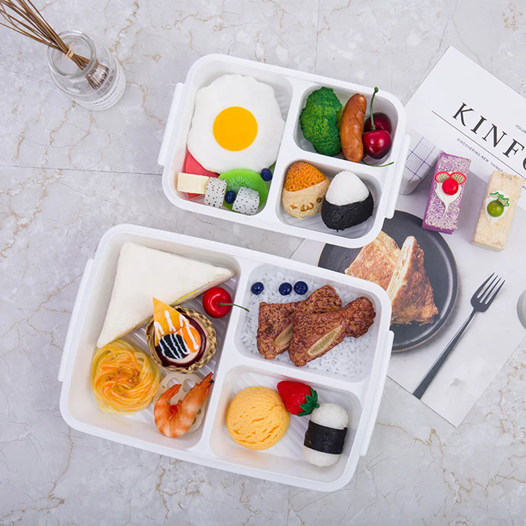Microwave Free Lunch Box For Kids Microwavable Food Storage Container Storage Fruit Salad For Picnic School Office Worker