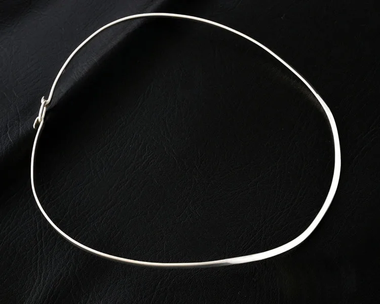 3mm de Espessura Silverage Prata Colar Feminino Esterlina Clavícula Pendurado Pingente 45cm SA S925 3 Sa silverage s925 prata colar feminino prata