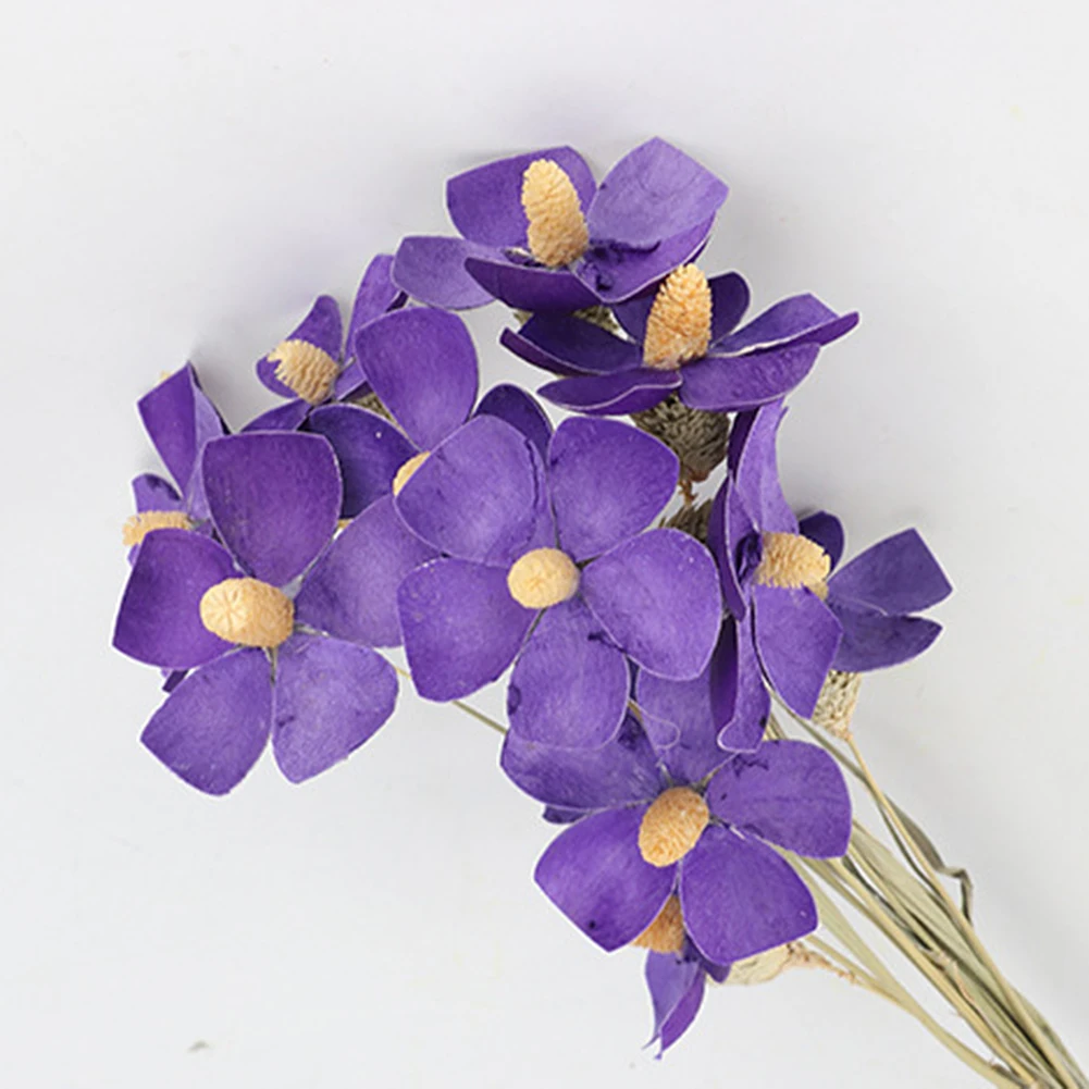 12 Pcs Natural Flower Violet Bundle Preserved Flower DIY Handmade Art Flower Wedding Home Decoration Dried Flower Decoration