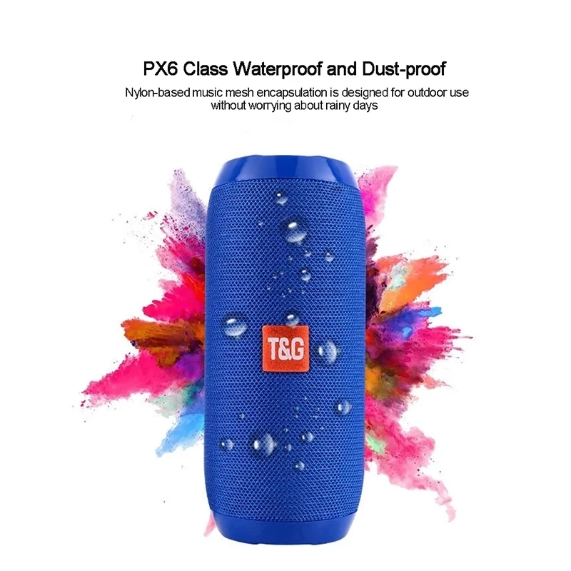 Портативная звуковая колонка уличный водонепроницаемый сабвуфер беспроводной