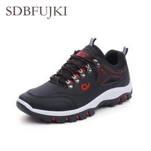 Горные ботинки спортивные кожаные мужские уличные кроссовки треккинговые ботинки спортивные мужские скалолазание Outventure Нескользящие низкие мужские ботинки