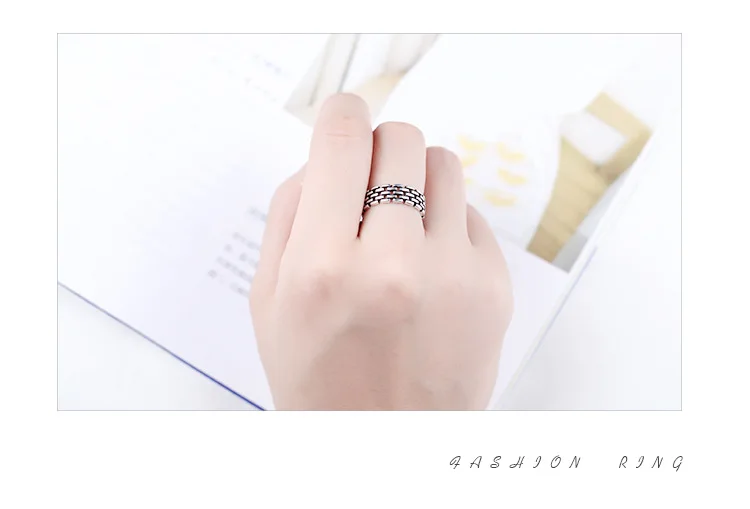 DreamySky Boho 925 пробы серебряные полые кольца для женщин ювелирные изделия ретро большие античные кольца для девочек рождественские подарки Anillos