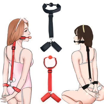 Adult Games Sex BDSM Bondage Mouth Plug Set Sex Toys For Woman Couples Slave Erotic Sex Prostate Sexual Harness Women секс игруш 1
