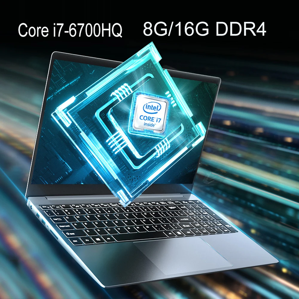 Core i7 ноутбук 15 6 дюймов с 8G / 16G DDR4 1 ТБ 128G 256G 512G Тетрадь компьютерных игр Ноутбуки