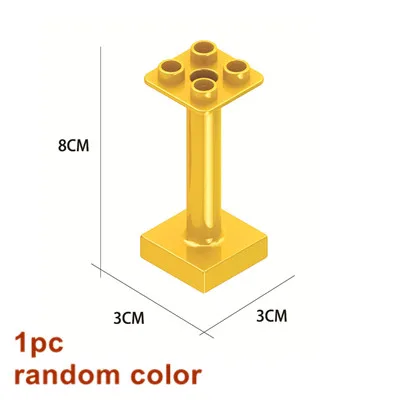 Crazy Fun Rolling Ball Building Blocks Compatible Marble Run Bricks Parts Accessories Educational DIY Toys Magenta