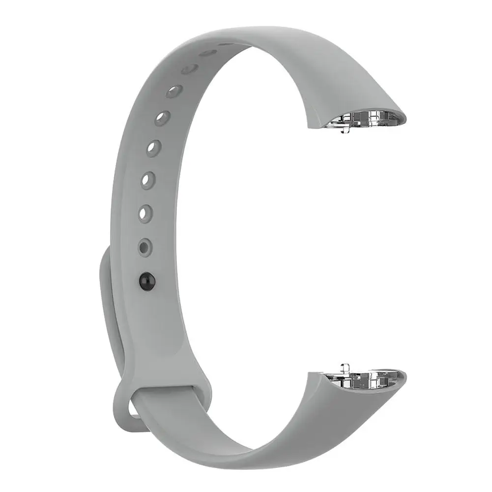 Силиконовые спортивные часы ремешок на запястье ремешок для samsung Galaxy Fit SM-R370 смарт-браслет Ремешки для наручных часов аксессуары - Цвет: Gray