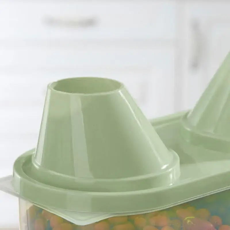 Пластиковый кухонный ящик для хранения зерновых бобов риса чехол контейнер