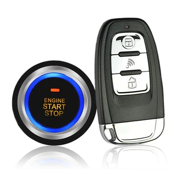 

Universal Vehicle Alarm PKE Warn Push Button Start Car Anti-theft System 12V Car Engine Start Alarm System Keyless Entry Remote