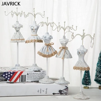 

Princess Dress Earings Rack Mannequin Body Figurine Necklace Detachable Jewelry Display Elegant Stand Storage Vintage Accessory