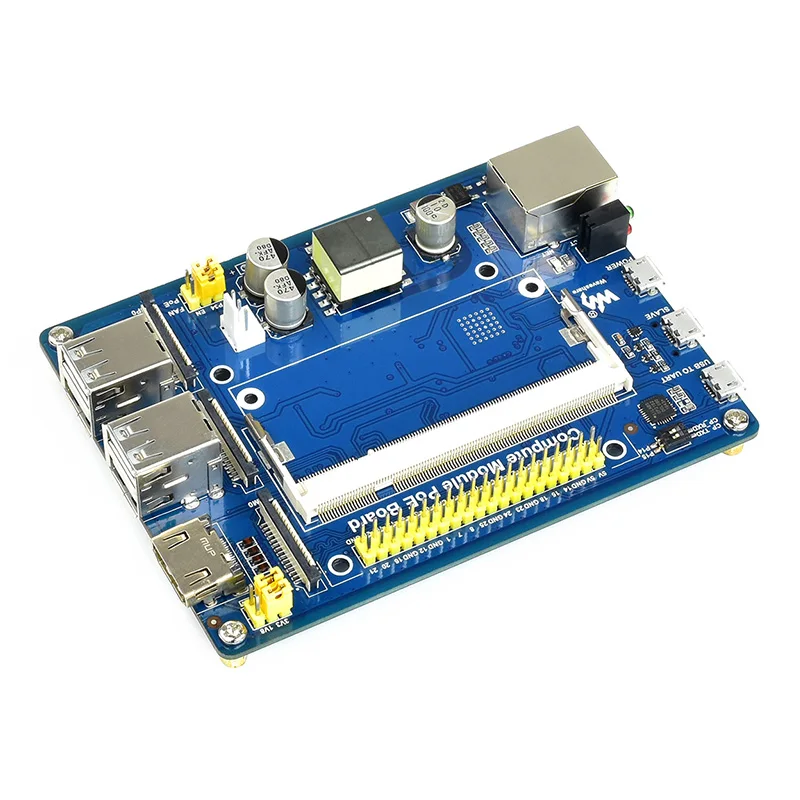 Компьютерный модуль Raspberry Pi плата PoE CM3/3Lite/3/3 + возможно расширение задней панели