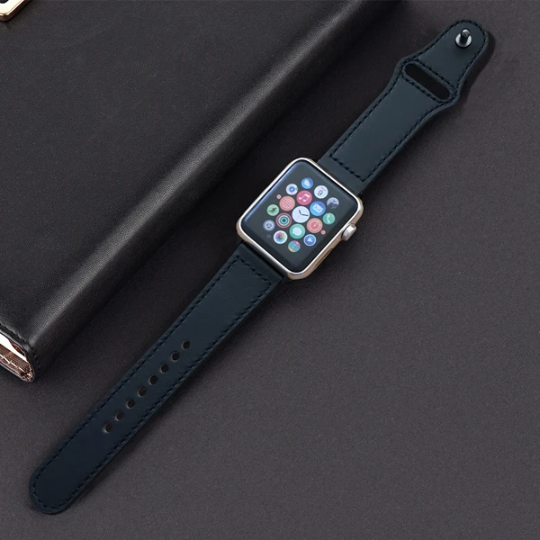 Горячая распродажа! натуральная кожа петля ремешок для apple watch группа 4 42 мм 38